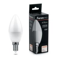 Лампа светодиодная Feron E14 6W 4000K Матовая LB-1306 38045