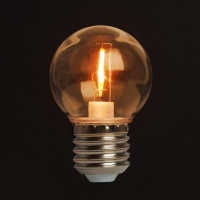 Лампа светодиодная Feron E27 2W оранжевый прозрачная LB-383 48932