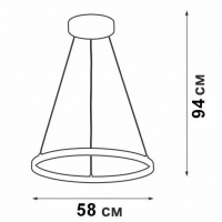 Подвесной светодиодный светильник Vitaluce V04601-93/1S