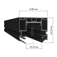 Шинопровод низковольтный встраиваемый в натяжной потолок DesignLed SY-601201-CL-2-BL 009110