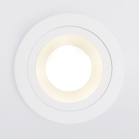 Встраиваемый светильник Elektrostandard 122 MR16 серебро/белый a053353