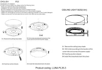 Потолочный светодиодный светильник Crystal Lux Luna PL35-3