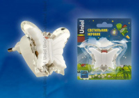 Настенный светодиодный светильник Uniel Детская серия DTL-308-Бабочка/RGB/3LED/0,5W 10318