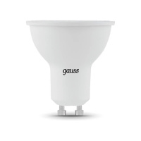 Лампа светодиодная диммируемая Gauss GU10 5W 4100K матовая 101506205-D