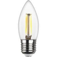 Лампа светодиодная филаментная REV С37 E27 5W DECO Premium нейтральный белый свет свеча 32488 1