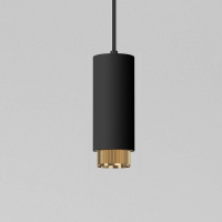 Подвесной трековый светильник Elektrostandard Nubis GU10 85021/01 черный/золото a064794