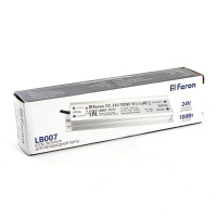 Блок питания для светодиодной ленты Feron LB007 12V 100W IP67 4,1A 48059