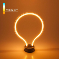 Лампа светодиодная филаментная Elektrostandard E27 4W 2400K прозрачная 4690389136061
