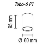 Потолочный светильник TopDecor Tubo6 P1 27