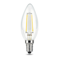 Лампа светодиодная филаментная диммируемая Gauss E14 7W 4100K прозрачная 103801207-S