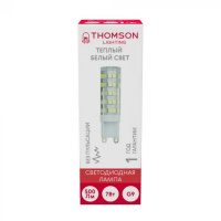 Лампа светодиодная Thomson G9 7W 3000K прозрачная TH-B4243