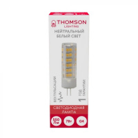 Лампа светодиодная Thomson G4 7W 4000K прозрачная TH-B4208