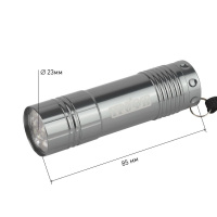 Карманный светодиодный фонарь ЭРА Трофи от батареек 85х23 60 лм TM9-box12 Б0004986