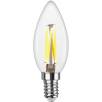 Лампа светодиодная филаментная REV С37 E14 5W 2700K DECO Premium теплый свет свеча 32359 4