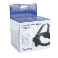 Налобный светодиодный фонарь Feron TH2305 аккумуляторный 80х75 300 лм 41709