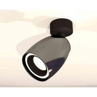 Комплект накладного светильника Ambrella light Techno Spot XM1123003 DCH/SBK черный хром/черный песок (A2210, C1123, N7111)