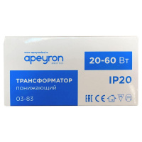 Трансформатор Apeyron AC 12V 20-60W IP20 03-83