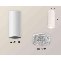 Комплект накладного светильника Ambrella light Techno Spot XS7442010 SWH/CL белый песок/прозрачный (C7442, N7191)
